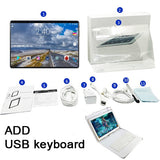 10.1 inch Tablet PC Android 8.0 For Google Play 2.5D Tempered Glass Screen Octa Core SIM 3G 4G LTE WIFI GPS RAM 6GB 64GB Tablet