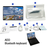 10.1 inch Tablet PC Android 8.0 For Google Play 2.5D Tempered Glass Screen Octa Core SIM 3G 4G LTE WIFI GPS RAM 6GB 64GB Tablet