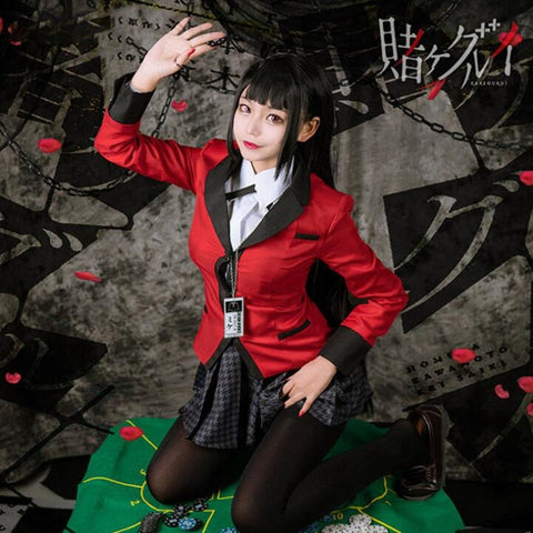 Japanese School Girls Uniform Anime Kakegurui Yumeko Jabami Cosplay Co –  Club Surge Toys