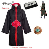 2019 Hot Sale Funny Anime Naruto Uchiha Itachi/Akatsuki Cosplay Halloween Christmas Party Costume Cloak Cape