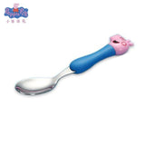 Peppa Pig Children's Tableware Spoon Fork Spoon Set Dining Lunch George Peppa Pig Party Toys Free Delivery