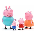 Peppa pig George Toys Dolls Set Action Figure Original Anime Toys Cartoon Family Friend Pig Party Dolls For Kids Birthday Gifts