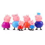 Peppa pig George Toys Dolls Set Action Figure Original Anime Toys Cartoon Family Friend Pig Party Dolls For Kids Birthday Gifts