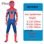 Spiderman Superman Iron Man Cosplay Costume for Boys Carnival Halloween Costume for Kids Star Wars Deadpool Thor Ant man Panther