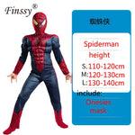 Spiderman Superman Iron Man Cosplay Costume for Boys Carnival Halloween Costume for Kids Star Wars Deadpool Thor Ant man Panther