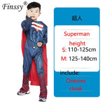 Spiderman Superman Iron Man Cosplay Costume for Boys Carnival Halloween Costume for Kids Star Wars Deadpool Thor Ant man Panther