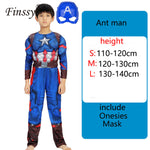 Spiderman Superman Iron Man Cosplay Costume for Boys Carnival Halloween Costume for Kids Star Wars Deadpool Thor Ant man Panther