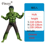 Spiderman Superman Iron Man Cosplay Costume for Boys Carnival Halloween Costume for Kids Star Wars Deadpool Thor Ant man Panther