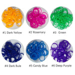 1800pcs Rubber Loom Bands DIY Toys For Children Set Kid Lacing Rainbow Bracelet Silicone Rubber Bands Elastic Weave Girl Gifts