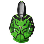 ben10 Alien Force Cosplay Benjamin Tennyson Ben Anime Hoodie Costume Sweatshirt Jacket Coats Men and Women New