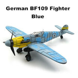 WW2 German Fighter BF109 Model Airplane 6 Pcs Diy Kit Model Airplane Educational Toys Armas Blocks Juguetes Educativos Kids Gift