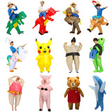 High Quality Dinosaur Inflatable costume Sumo Alien Party costumes suit Cosplay disfraz Halloween Costumes For Adult kids dress