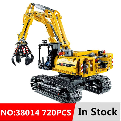 720pcs 2in1 Compatible Brand Technic Excavator Model Building Blocks Brick Without Motors Set City Kids Toys for children Gift