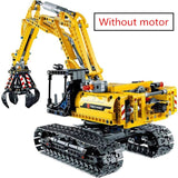 720pcs 2in1 Compatible Brand Technic Excavator Model Building Blocks Brick Without Motors Set City Kids Toys for children Gift