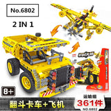 720pcs 2in1 Compatible Brand Technic Excavator Model Building Blocks Brick Without Motors Set City Kids Toys for children Gift