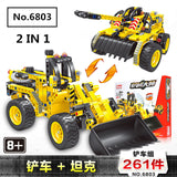 720pcs 2in1 Compatible Brand Technic Excavator Model Building Blocks Brick Without Motors Set City Kids Toys for children Gift