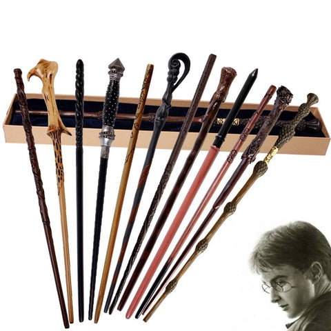 Cosplay Wands Dobby Hermione Dumbledore Magical Stick Kid Toys Metal core Magic Wand Staf Prop