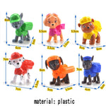 6pcs/lote Paw Patrol Patrulla Canina psi patrol patrulha pata Anime Action Figures juguetes Puppy Toy Patroling Canine Toys set