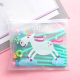 10pcs Cute Gel Pens Set with Kawaii Pencil Case Colorful Writing Gel-ink Pens Cartoon Pen School Stationary Kids Gifts 04272
