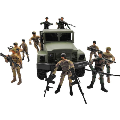 10cm  Military Special Forces Soldiers Bricks Figures Building Blocks Multi-Joint Movable Toy