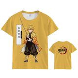 Coshome Anime Demon Slayer Kimetsu no Yaiba Cosplay  Tanjiro Kamado T-shirt Men Women Costume Short Sleeve Summer Tees Tops