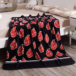 Anime Naruto Akatsuki Blanket Sofa Bedding Soft Warm Plush Coral Fleece Blanket Quilt Rug Uchiha Itachi Blanket Rug