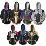 Game Fire Emblem Hoodie Anime Cospaly Costume 3D Printed Sweatshirt Robin Corrin Zip Up Hoodies Three Houses Sweatshirts Jacket