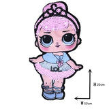 Cartoon patches Women Fashion LoL doll Girls Lovely  Fashion boy doll embroidery patch DIY Garment Decoration Sequins Cloth