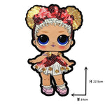 Cartoon patches Women Fashion LoL doll Girls Lovely  Fashion boy doll embroidery patch DIY Garment Decoration Sequins Cloth