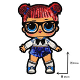 Cartoon patches Women Fashion LoL doll Girls Lovely  Fashion boy doll embroidery patch DIY Garment Decoration Sequins Cloth