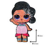 Cartoon patches Women Fashion LoL doll Girls Lovely  Fashion boy doll embroidery patch DIY Garment Decoration Sequins Cloth