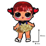 Cartoon patches Women Fashion LoL doll Girls Lovely  Fashion boy doll embroidery patch DIY Garment Decoration Sequins Cloth