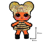 Cartoon patches Women Fashion LoL doll Girls Lovely  Fashion boy doll embroidery patch DIY Garment Decoration Sequins Cloth