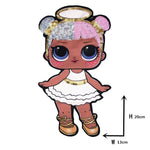 Cartoon patches Women Fashion LoL doll Girls Lovely  Fashion boy doll embroidery patch DIY Garment Decoration Sequins Cloth