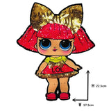 Cartoon patches Women Fashion LoL doll Girls Lovely  Fashion boy doll embroidery patch DIY Garment Decoration Sequins Cloth