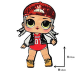 Cartoon patches Women Fashion LoL doll Girls Lovely  Fashion boy doll embroidery patch DIY Garment Decoration Sequins Cloth