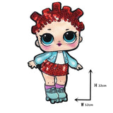 Cartoon patches Women Fashion LoL doll Girls Lovely  Fashion boy doll embroidery patch DIY Garment Decoration Sequins Cloth