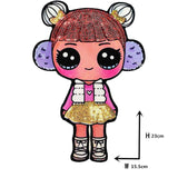 Cartoon patches Women Fashion LoL doll Girls Lovely  Fashion boy doll embroidery patch DIY Garment Decoration Sequins Cloth