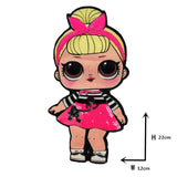 Cartoon patches Women Fashion LoL doll Girls Lovely  Fashion boy doll embroidery patch DIY Garment Decoration Sequins Cloth