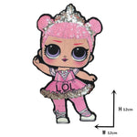 Cartoon patches Women Fashion LoL doll Girls Lovely  Fashion boy doll embroidery patch DIY Garment Decoration Sequins Cloth