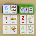 Baby Toys Montessori wooden Cognitive Pair Puzzle Card Toy For Kids Learning Education Vehicle/Fruit/Animal/Life Set Puzzle Gift