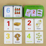 Baby Toys Montessori wooden Cognitive Pair Puzzle Card Toy For Kids Learning Education Vehicle/Fruit/Animal/Life Set Puzzle Gift