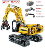 720pcs 2in1 Compatible Brand Technic Excavator Model Building Blocks Brick Without Motors Set City Kids Toys for children Gift