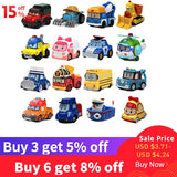 Buy 3 get 5% Robocar Poli Action Figures kids Toys Robot Poli Roy Haley Anime Metal Action Figure Toy Car for Kids Birthday Gift