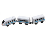 Kids Electric Train Toys Set Train Diecast Slot Toy Fit for Standard Wooden Train Track Railway