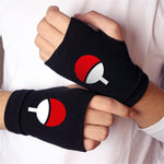 Anime NARUTO Sharingan Uchiha Itachi Cosplay Props Gloves Cotton Warm Half Finger Mittens Kids Adults Cosplay Accessories Toy