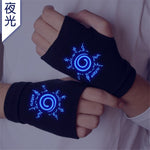 Anime NARUTO Sharingan Uchiha Itachi Cosplay Props Gloves Cotton Warm Half Finger Mittens Kids Adults Cosplay Accessories Toy