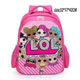 LOL dolls SURPRISE mochila bag Children's School Cute Bag plecak 3d Bag Cartoon Print Cute Anime kids Backpack Kindergarten