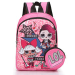 LOL dolls SURPRISE mochila bag Children's School Cute Bag plecak 3d Bag Cartoon Print Cute Anime kids Backpack Kindergarten