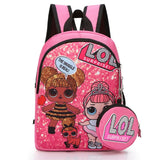 LOL dolls SURPRISE mochila bag Children's School Cute Bag plecak 3d Bag Cartoon Print Cute Anime kids Backpack Kindergarten